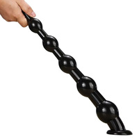 Plug anal perlé extra-long avec queue arrière - pour stimulation et dilatation anale, jouet sexuel anal unisexe pour adultes, plaisir anal ouvert