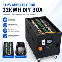 Stock UE, expédition en 72h depuis l'entrepôt : Kit de boîtier DIY vide MB56 pour stockage d'énergie solaire domestique LiFePO4 48V 51.2V 16S 628Ah 32KWh 33KWh