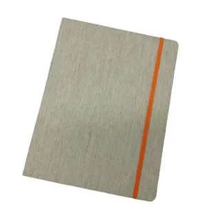 Custom Fabric Blocks NotebookリネンHardcover Notepad Printing Creative Note Book With Elastic Closure