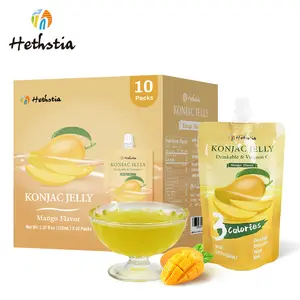 150G Mangosmaak Konjac Jelly 0 Vet Lage Calorieën Lage Suiker Schoonheidsvoeding Afslanken Fruit Konjac Jelly