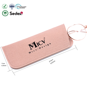 מכירת חיסול! נרתיק משקפי שמש מבד לבד עם הדפס משי, 17.5*7.5 ס\\\"מ, ניתן להתאמה אישית עם לוגו, איכותי ועמיד, מתאים למתנות ולקידום מכירות. - Product Image 3