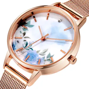 Branded Fashion Dames Horloges Slanke Casual Doek Horloge Reloj Lederen Band Vrouwelijke Quartz Horloge Vrouwen
