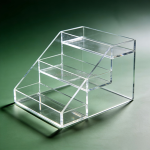Étagère de présentation en acrylique transparente à plusieurs niveaux, design moderne, <span class=keywords><strong>petite</strong></span>, pour figurines, desserts, cosmétiques - Product Image 2