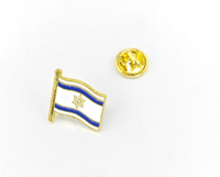 Broche tendance pour femme, motif drapeau national, épinglette d'amitié en alliage, émail personnalisé, plaqué or, cadeau personnalisé pour fiançailles, mariage, fête