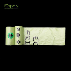Eco Friendly Biodegradable <b>Compostable</b> Custom OEM Packaging Dog Poop Bag with Custom Logo for Pet Waste Disposable - Product Image 3