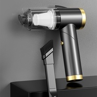 Aspirateur sec pliable à main, sans fil, à batterie rechargeable, avec moteur sans balais et lumières LED, pour voiture, hôtel, maison et garage