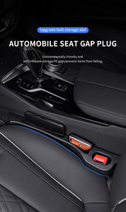 ช่องใส่ของอเนกประสงค์สำหรับรถยนต์อุปกรณ์เสริมรถบรรทุก SUV, ที่กั้นช่องว่างที่นั่งพร้อมช่องเก็บของ, สีดำ, 2แพ็ค - Product Image 4