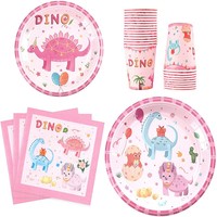 Assiettes en papier tasses serviettes de table ensemble de vaisselle jetable pour animaux sauvages de la forêt décorations de fête Gobelet en papier sur le thème des animaux de la jungle