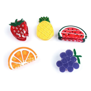 Fermagli per capelli Ziina Fruit da 9 cm in acrilico per donne e ragazze, stile estivo alla moda - Product Image 2