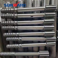 Para piezas de máquina de minería de cambio rápido Boart Longyear 1/4 adaptador de vástago sin llave hexagonal para taladro T38 liberación de acero 3 para roca