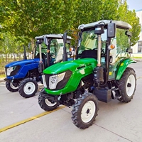 Tractor Agrícola Multifuncional con Arado Rotatorio, Cargador y Diversos Implementos Agrícolas