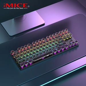 Hot Bán GK-800 Punk Phong Cách Bàn Phím Cơ Khí Xách Tay Retro Máy Đánh Chữ Đa Thiết Bị Bàn Phím USB Có Dây Bàn Phím Cơ Khí - Product Image 3