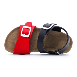 Sandalias de suela de corcho Bio para niños pequeños, zapatos de suela de corcho con cuero de vaca suave, estilo <span class=keywords><strong>Birken</strong></span> para cama de pie - Product Image 4