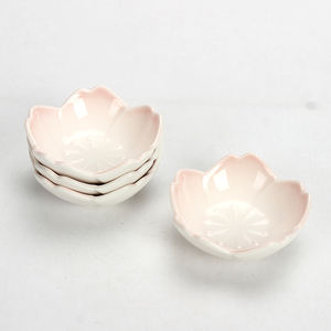 <span class=keywords><strong>Sakura</strong></span> şekilli Mini seramik soya sosu daldırma çanak japon restoran suşi Wasabi sirke çanak kumtaşın baharat kase - Product Image 1