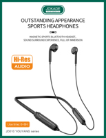 JOKADE Earphone Nirkabel Magnetik Baru Grosir dengan Tali Leher Bluetooth untuk Musik dan Olahraga
