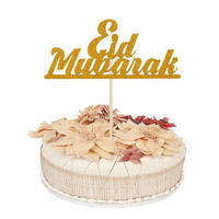 Décoration de fête de l'Aïd Décoration de fête islamique du Ramadan Décoration de cupcake à paillettes Décoration de gâteau Eid Fournitures de décoration de gâteau
