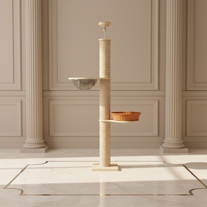 Özel Sınır Ötesi Tedarik Tongtianzhu 2 Kedi Tırmanma Çerçevesi Kalınlaştırılmış Tabandan Tavana Tasarım Ayarlanabilir Yükseklik 2.8m - Product Image 5