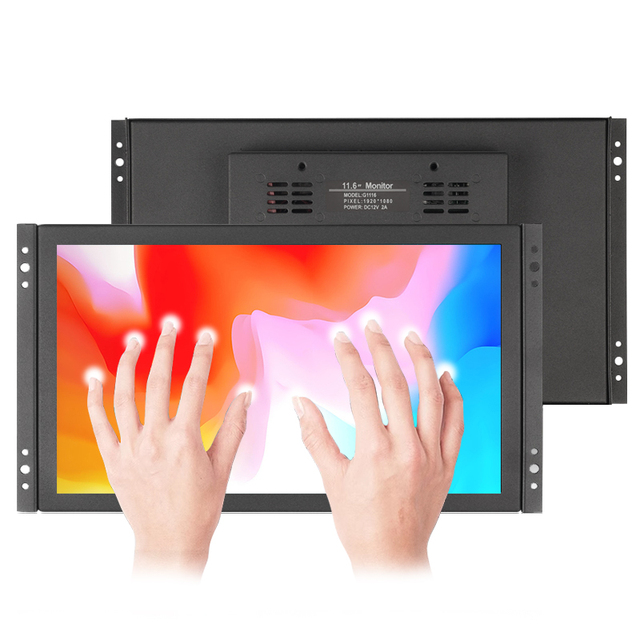 11.6 Inch Open Frame Capacitive Touch Screen Monitor 1920*1080 Industrial LCD Display VESA Wall Mounted With HD-MI VGA Interface