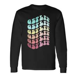 Camiseta de manga larga Get Lit Teacher Libraries Vibes Reading Tank Top - Product Image 1