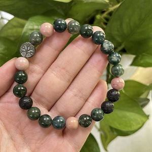 Bracelet naturel en perles de verre colorées, pierre anti-anxiété, étiquette blanche professionnelle, faible MOQ - Product Image 5