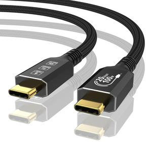 Línea de datos tipo C de doble cabezal USB3.2 Gen2 Transmisión de alta velocidad de 20G de función completa para pantalla 4K Hard 2M Teléfonos móviles Computadoras - Product Image 1