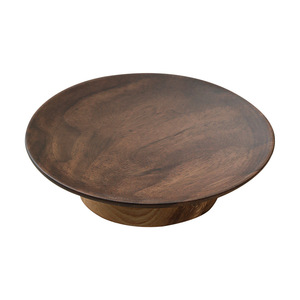Soporte de exhibición de madera maciza para bandeja de pasteles, plato de postre, bandeja de frutas, uso en interiores, estilo retro de lujo - Product Image 5