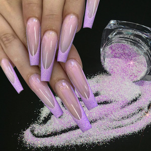 ชุดผงน้ำตาลกลิตเตอร์สะท้อนแสงไล่เฉดสี 6 สี สำหรับตกแต่งเล็บ - Product Image 5