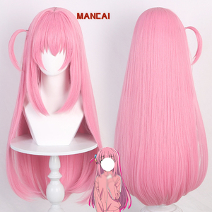 Venta al por Mayor de la Peluca de Anime Clásica, Accesorios de Disfraces, Peluca Rosa de 60 cm de Largo de <span class=keywords><strong>Nakano</strong></span> <span class=keywords><strong>Miku</strong></span>, Peluca de Cosplay Sintética Resistente al Calor - Product Image 5