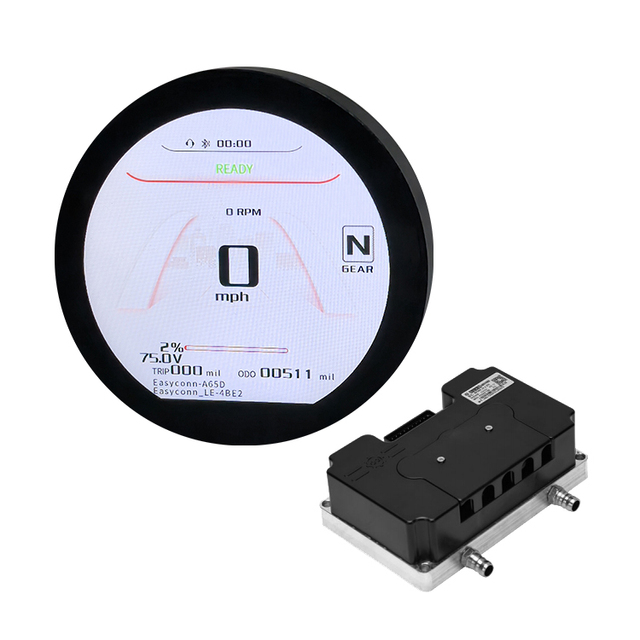 Retrofiting or Upgrading 3.6 Inch Round Smart Screen TFT Display Supports CAN and One-line for Ebike Motorcycles