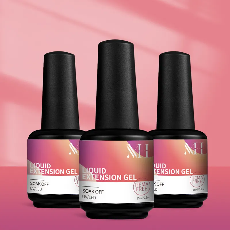 MENGHE Natural Candy Colors Builder Base Pink Nude Color Build In A Bottle Extensión de uñas Biab Nails Uv Gel