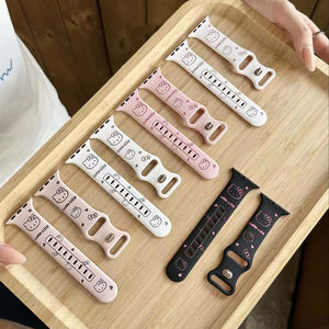 <span class=keywords><strong>Correa</strong></span> de Silicona con Patrón de Gatito en Relieve, Linda y Moderna, para Relojes <span class=keywords><strong>Apple</strong></span> Series 11, 10, 9, SE, <span class=keywords><strong>Ultra</strong></span> 2, Accesorios - Product Image 3