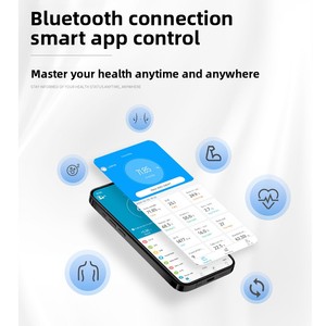 <span class=keywords><strong>Balance</strong></span> intelligente pour l'analyse de la <span class=keywords><strong>graisse</strong></span> corporelle, écran numérique en verre trempé, mesure le poids, enregistre la fréquence cardiaque, l'équilibre corporel, 180 kg - Product Image 2