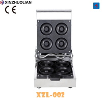 Nouvelle machine à gaufres et beignets professionnelle en acier inoxydable 220V, antiadhésive, à double chauffage, efficace, mini-machine à snacks