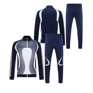 Индивидуальный новый футбольный комплект европейской лиги: куртка на молнии до середины груди, мужской спортивный костюм французского клуба, футбольная форма, тренировочная куртка - Product Image 1