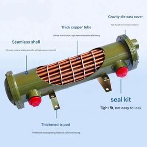Industrial Efficient Oil Cooler Carbon Steel Tubular <b>Heat</b> Exchanger with Copper <b>Tube</b> Shell and <b>Tube</b> Water Cooler - Product Image 3