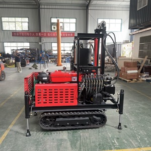 Máquina Perforadora de Agua sobre Rieles, Fabricante Profesional en China, Plataforma de Perforación sobre Orugas de 200 m con Motor Refrigerado por Agua de 22/25/35 hp - Product Image 6