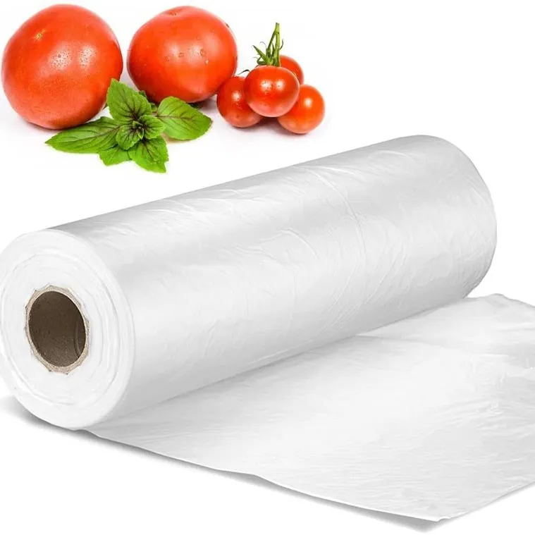 12" X 16" Plastic Produce Bag on a Roll, Bread and Grocery Clear Bag, 350 Bags/Roll