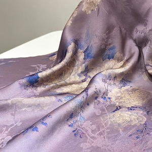 Mới Trung Quốc-Phong Cách Quốc Gia Xu Hướng Trắng Ngọc Hoa Mẫu Đơn Hoa Jacquard Mây Gạc Vải Trọng Lượng Nhẹ Hanfu Váy Sườn Xám In - Product Image 1