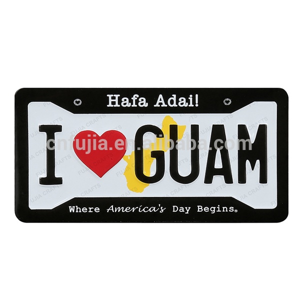 Guam USA 3D Refrigerator Magnet - Souvenir Fridge Decoration 2.8x1.8 Inches