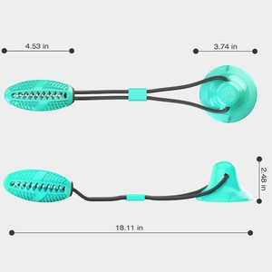 Jouet à mâcher pour chien à ventouse avec logo personnalisé, faible MOQ, en caoutchouc résistant, <span class=keywords><strong>balle</strong></span> interactive pour friandises, pour mâcheurs agressifs, nettoyage dentaire - Product Image 6