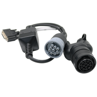 Câble adaptateur de diagnostic diesel pour machines de construction CAT 9 broches 14 broches, faisceau de câblage de liaison de données ECU, compatible Caterpillar