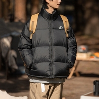 Veste thermique d'hiver personnalisée de haute qualité Manteau en duvet de canard épais de couleur unie chaud surdimensionné pour hommes