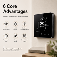 Termostato Inteligente Programable Comfurter Resistente al Agua con Garantía de 3 Años, Controlador de Temperatura Wifi con Sensor Externo