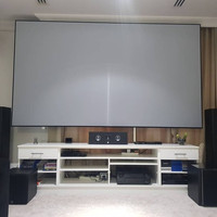 Meilleur utilisateur recommandé écran à cadre fixe anti-lumière 120 pouces PET Crystal écran de projecteur ultra courte portée 4k Ust