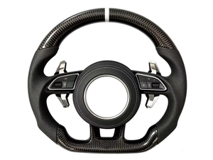 Volante Deportivo de Cuero Personalizado para <span class=keywords><strong>Audi</strong></span>, RS5 A3 A4 A5 A6L A8 Q5 <span class=keywords><strong>Q7</strong></span> Q8 S6 S7TT B8 B9, Accesorios de Auto de Calidad, Gran Venta - Product Image 3