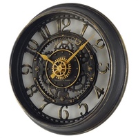 Horloge murale rétro en Bronze, chiffres arabes anciens, 11.5 ", fabriqué à la main, style industriel, nouveauté