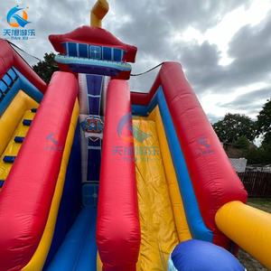 Château gonflable à double piste avec toboggan, nouveau design, <span class=keywords><strong>Patrouille</strong></span> des chiens, parc d'attractions gonflable - Product Image 6