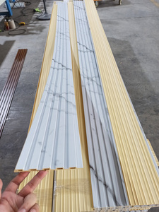 Bois Plastique PVC Feuille de marbre Cannelé Laminé Décoration Pierre <span class=keywords><strong>et</strong></span> Effet Marbre Revêtement Mural WPC Intérieur Panneau Mural Intérieur - Product Image 3