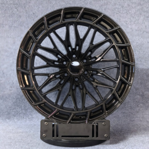 Rines de Aleación de Aluminio Fundido de 22 Pulgadas Monobloque Personalizados en Negro/Plateado para Cadillac CTS - Product Image 3