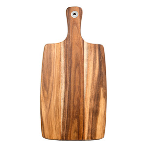 Planche à découper en bois d'acacia avec poignée, rectangulaire, en bois massif, pour la cuisine - Product Image 5